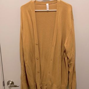 American Apparel Yellow Cardigan